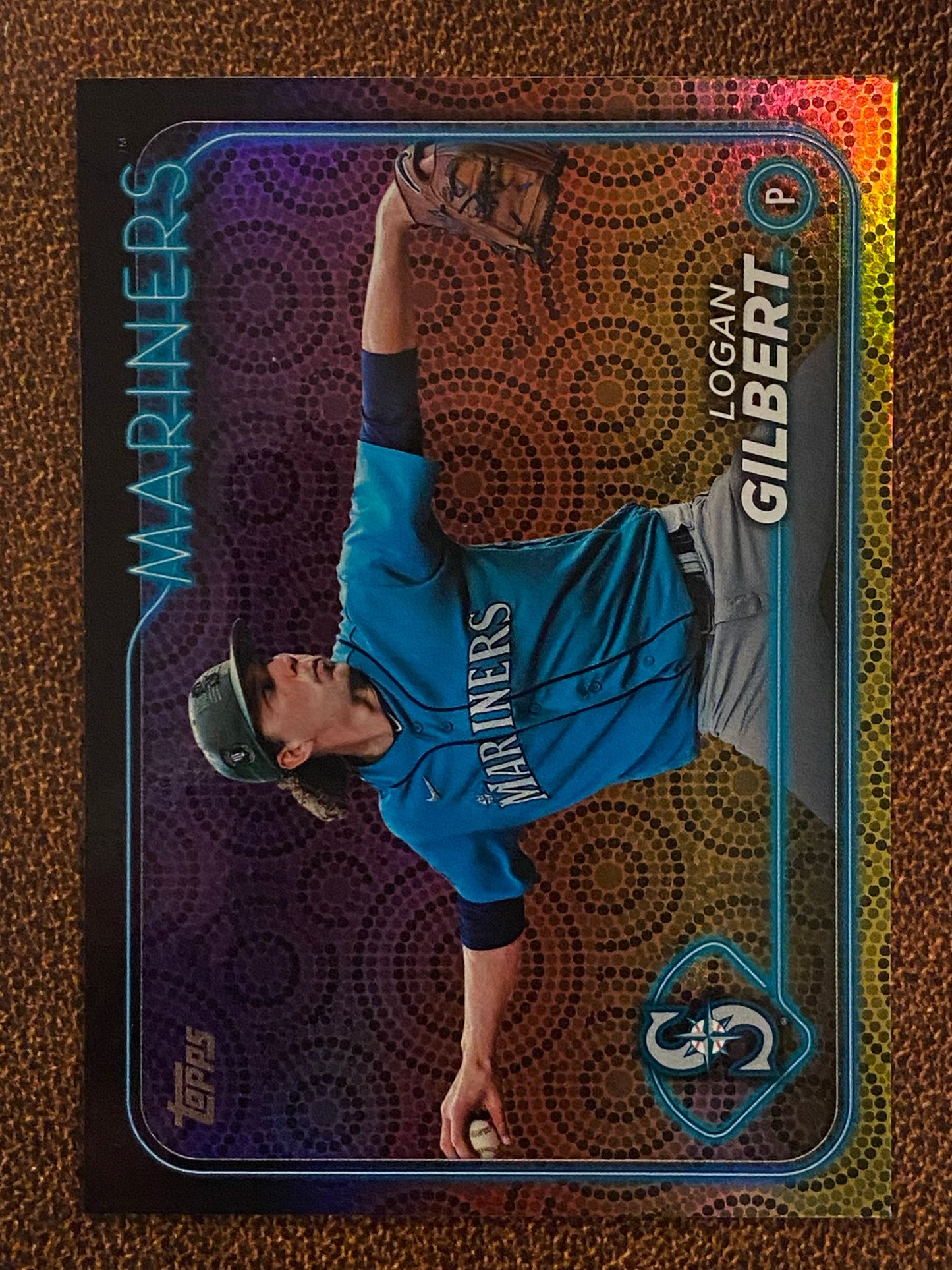 Logan Gilbert - 2024 Topps Series 2 - Holiday Parallel - Mariners