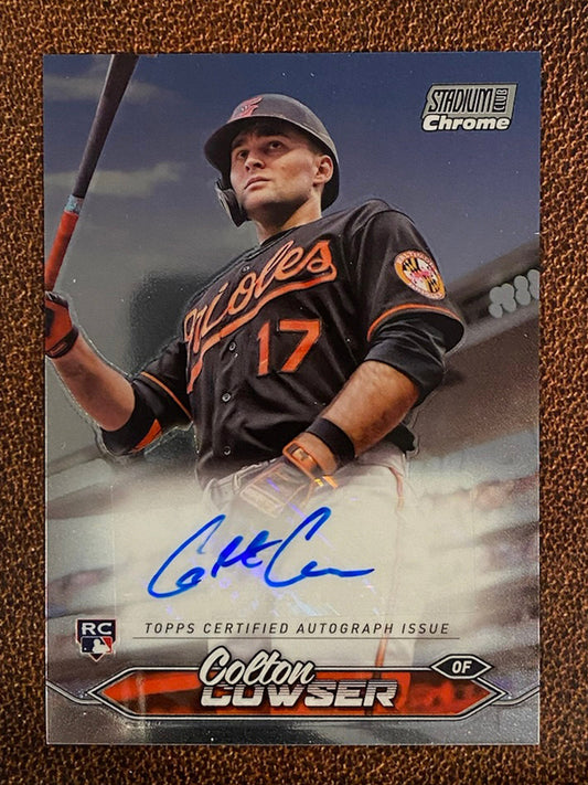 Colton Cowser - 2024 Topps Stadium Club - Chrome AUTO - Orioles