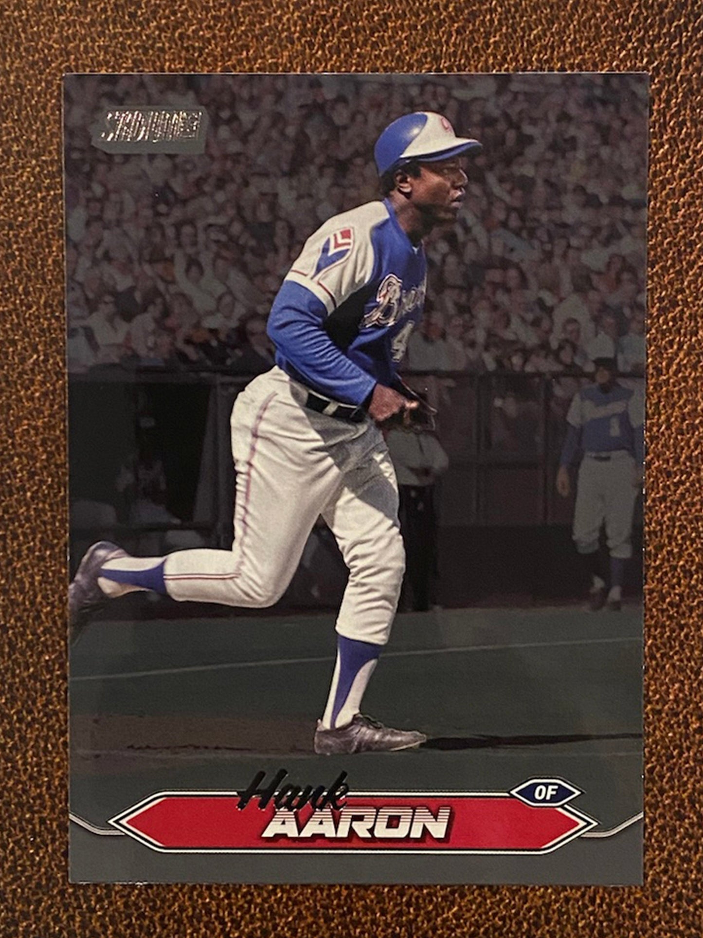 Hank Aaron - 2024 Topps Stadium Club - Black Foil - Braves