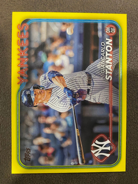 Giancarlo Stanton - 2024 Topps Series 2 - Yellow Parallels - Yankees