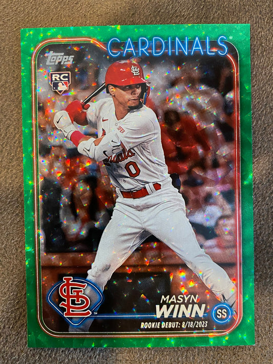 Masyn Winn - 2024 Topps Update - Green Foil /499 - Cardinals