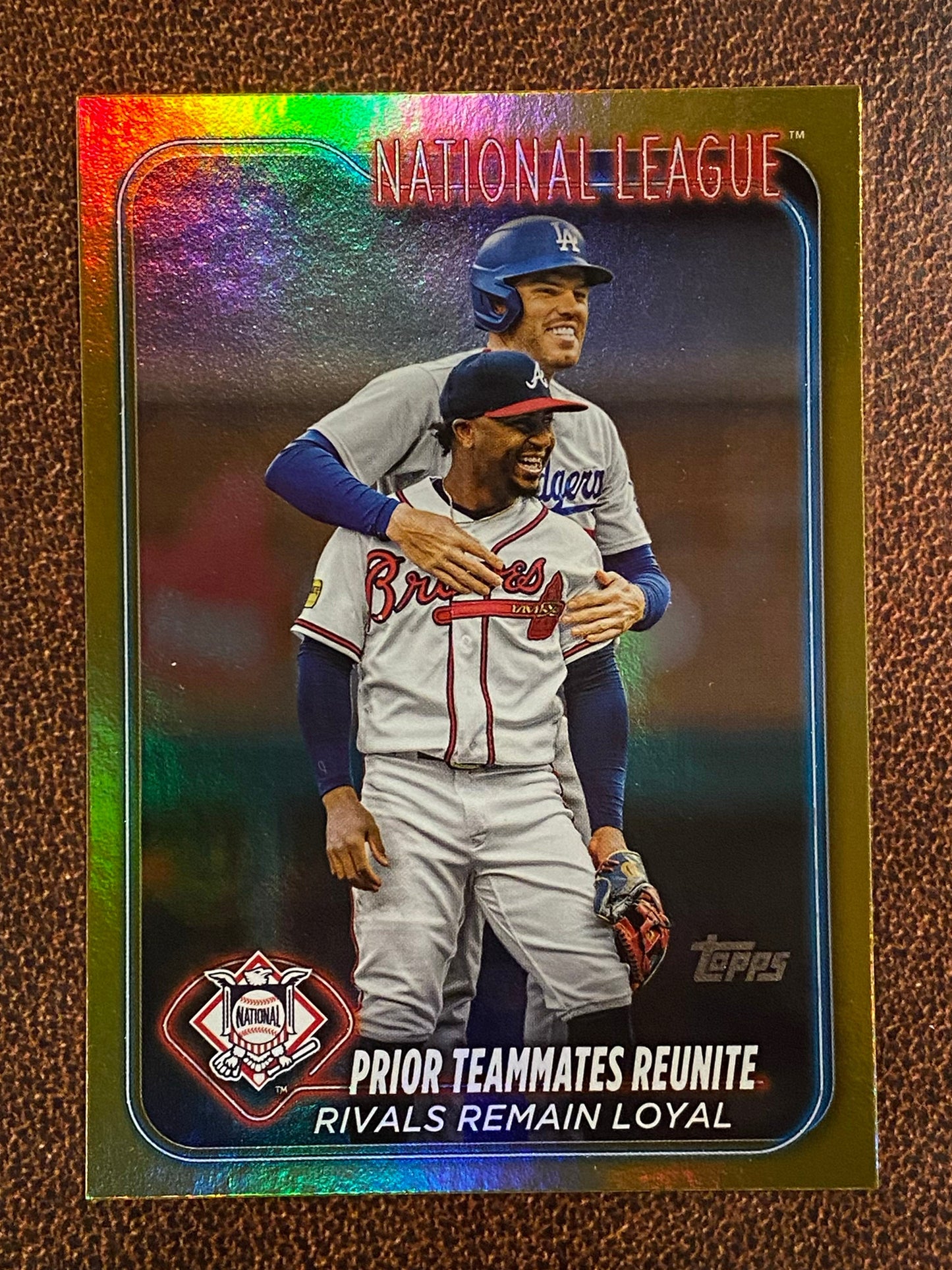 Freddie Freeman / Ozzie Albies - 2024 Topps Series 2 - Gold Foils - Dodgers