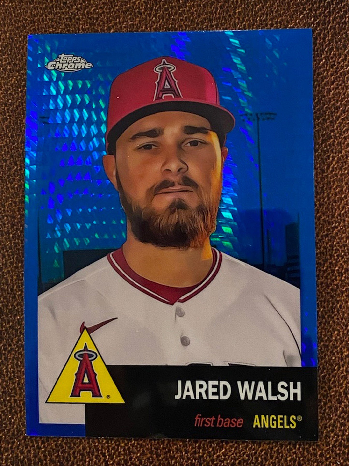 Jared Walsh - 2022 Topps Chrome Platinum Anniversary - Blue Prism - Angels