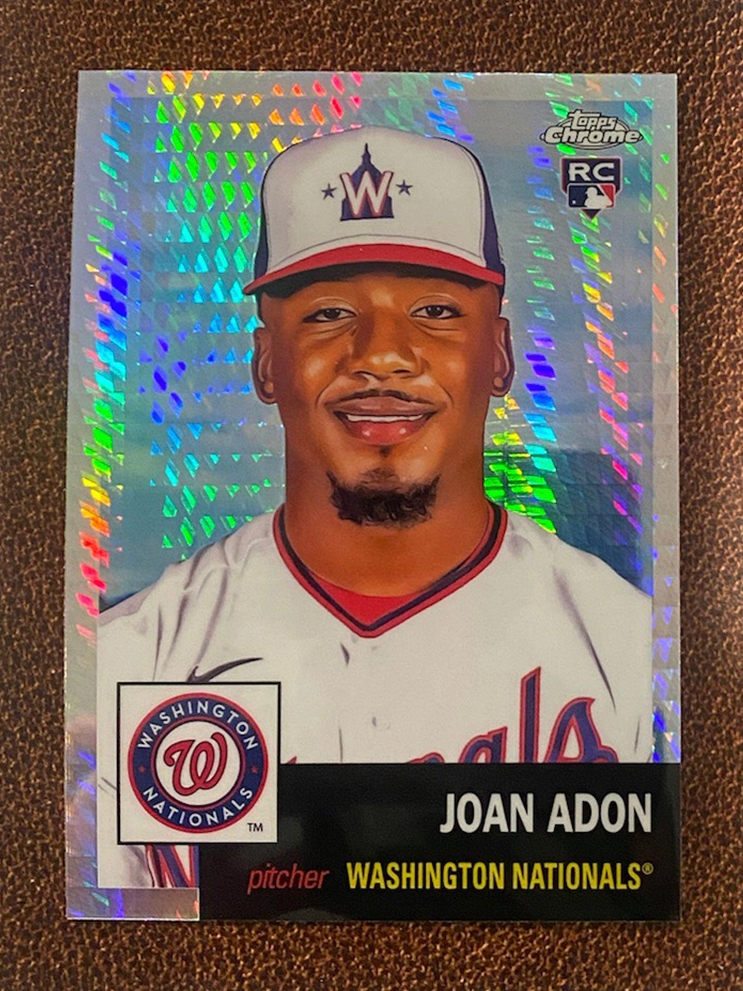 Joan Adon - 2022 Topps Chrome Platinum Anniversary - Prism Refractor - Nationals