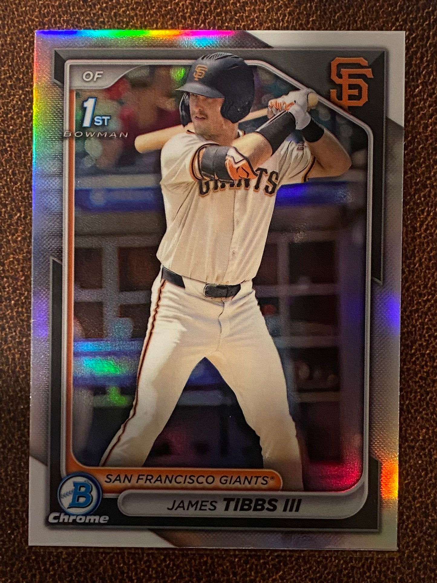 James Tibbs III - 2024 Bowman Draft - Refractor - Giants