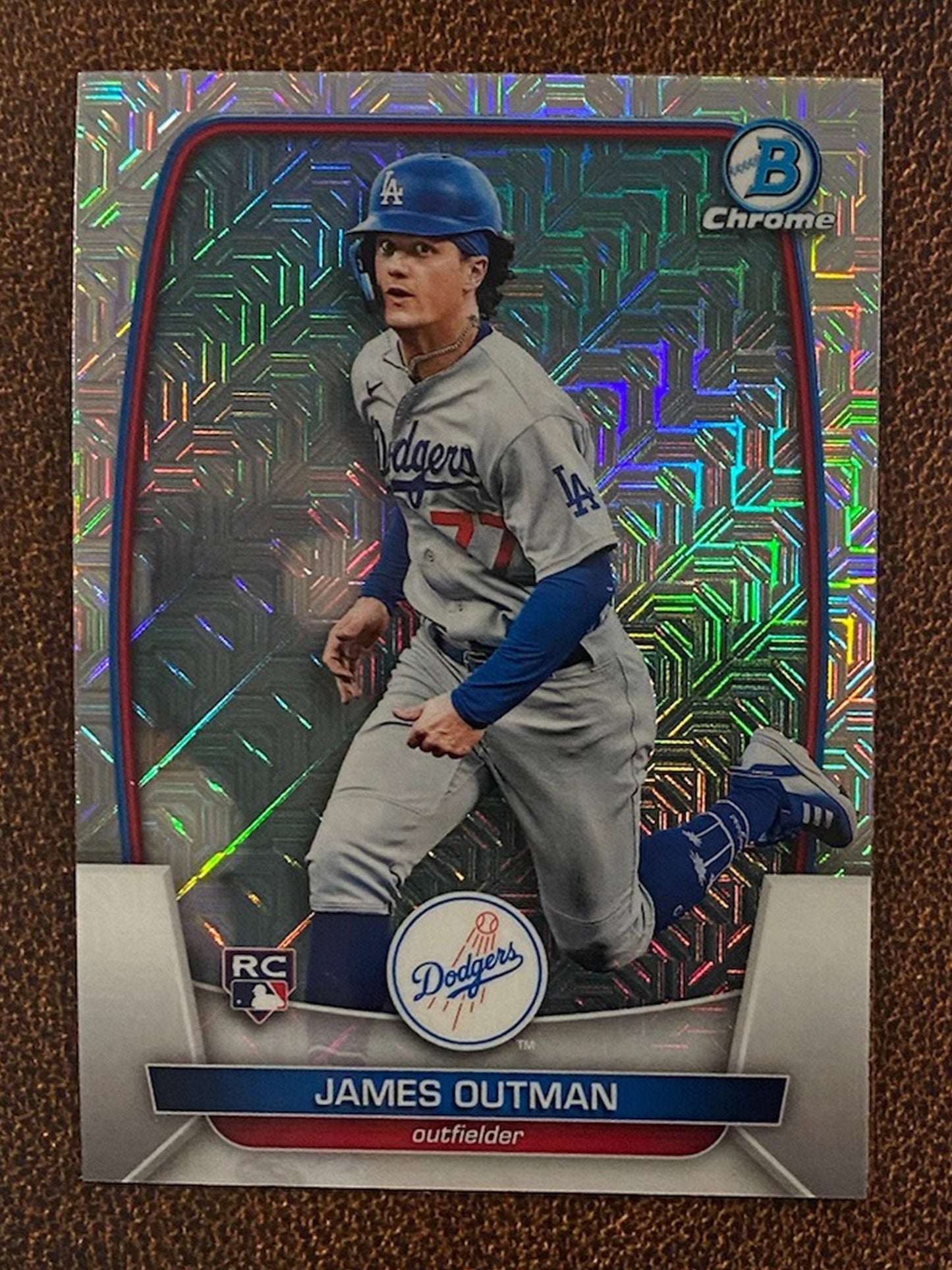 James Outman - 2023 Bowman - Mega Box Mojo Refractor - Dodgers