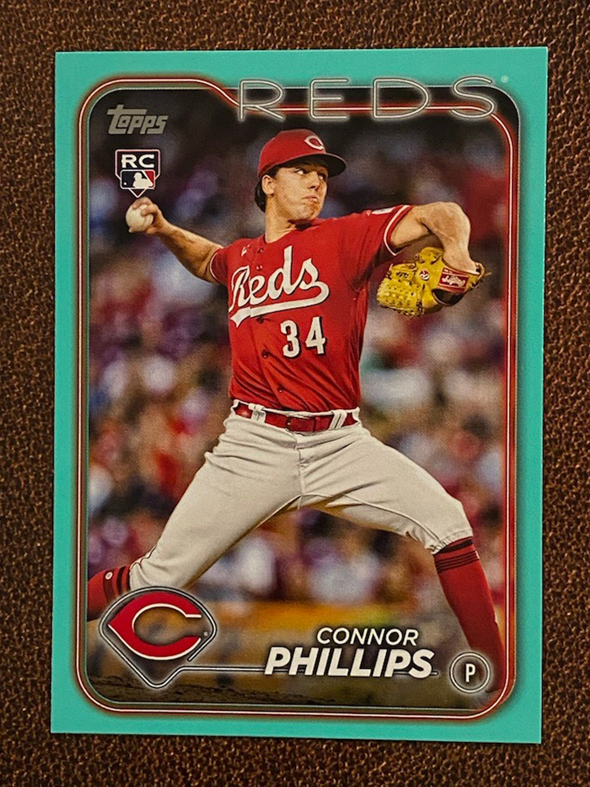 Conner Phillips Reds Connor Phillips - 2024 Topps Series 2 - Aqua Parallel - Reds – Western ...