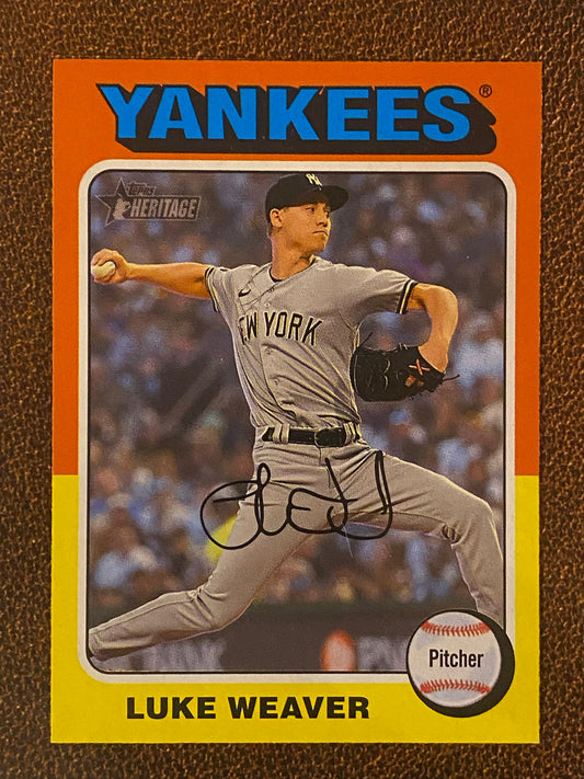 Luke Weaver - 2024 Topps Heritage - Low Number Short Prints - Yankees