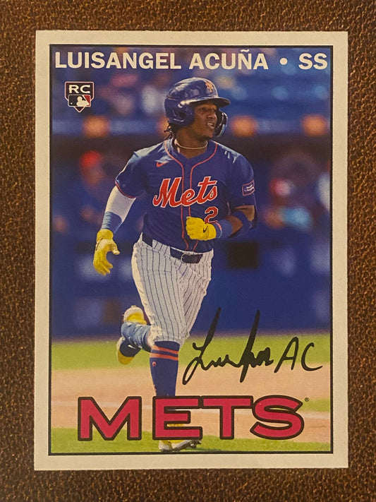 Luisangel Acuna - 2025 Topps Heritage - 25th Anniversary Insert - Mets