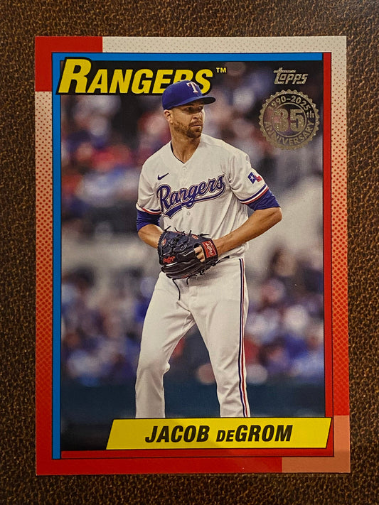 Jacob deGrom - 2025 Topps Series 2 - 1990 Insert - Rangers