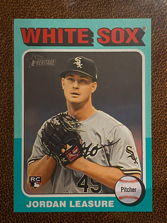 Jordan Leasure - 2024 Topps Heritage High Number - Aqua Border - White Sox