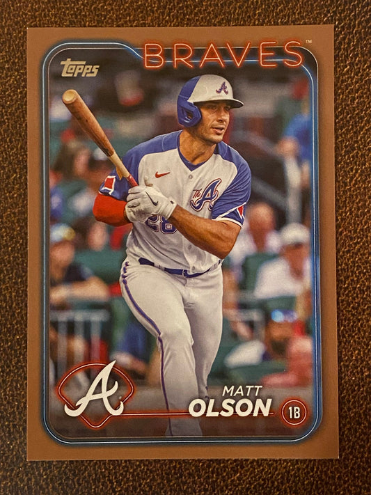 Matt Olson - 2024 Topps Series 1 - Gold /2024 - Braves
