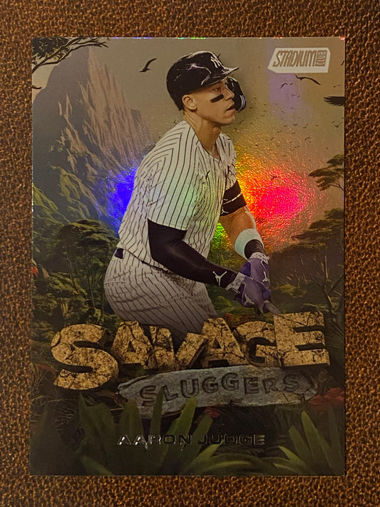 Aaron Judge - 2025 Topps Stadium Club - Savage Sluggers Insert - Yankees