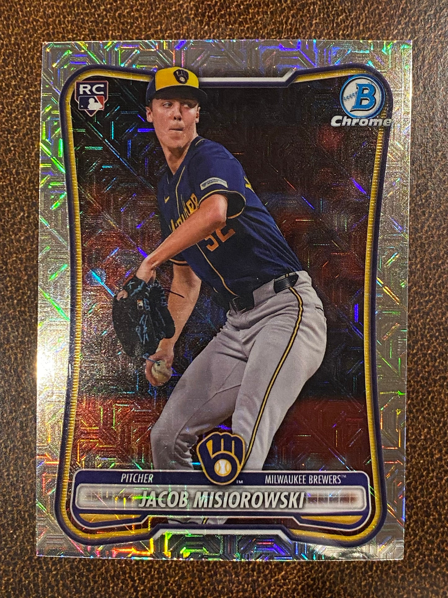 Jacob Misiorowski - 2026 Bowman - Rookie MOJO Refractor - Brewers
