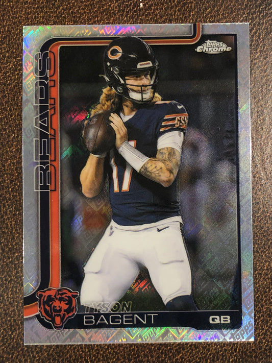 Tyson Bagent - 2025 Topps Chrome - Topps Foil - Bears