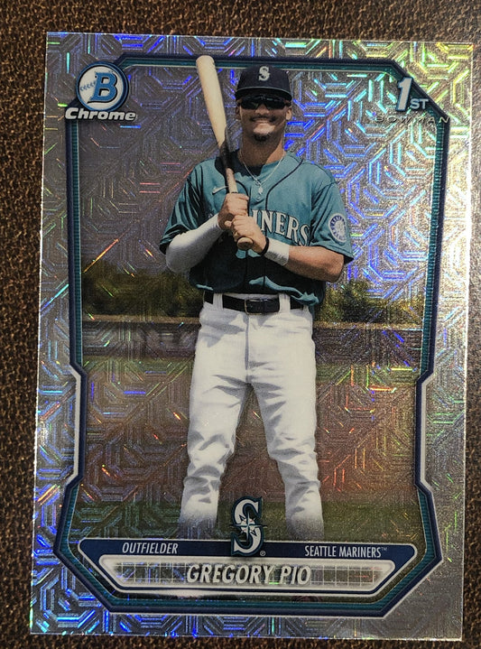 Gregory Pio - 2026 Bowman Chrome - 1st Bowman MOJO - Mariners
