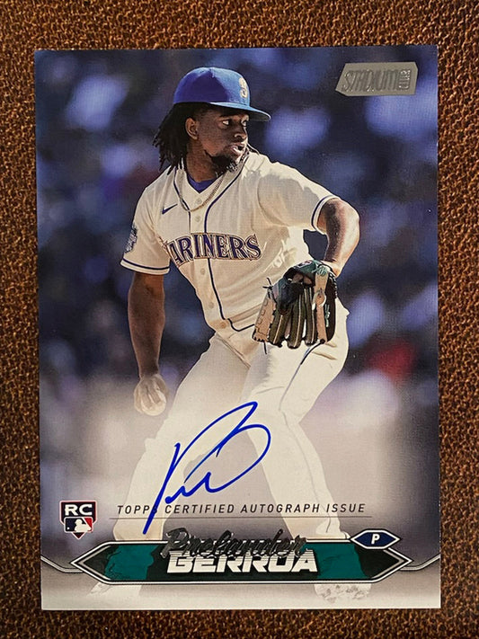 Prelander Berroa - 2024 Topps Stadium Club - AUTO - Mariners