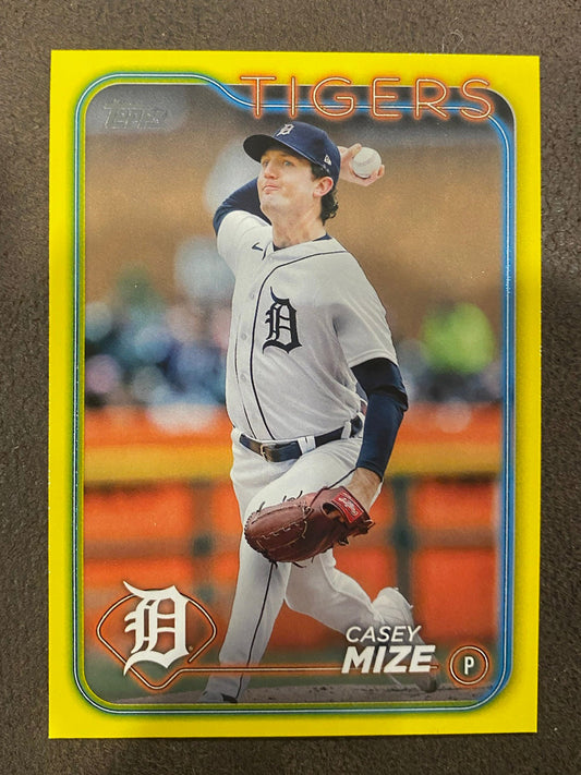 Casey Mize - 2024 Topps Series 2 - Yellow Parallels - Tigers