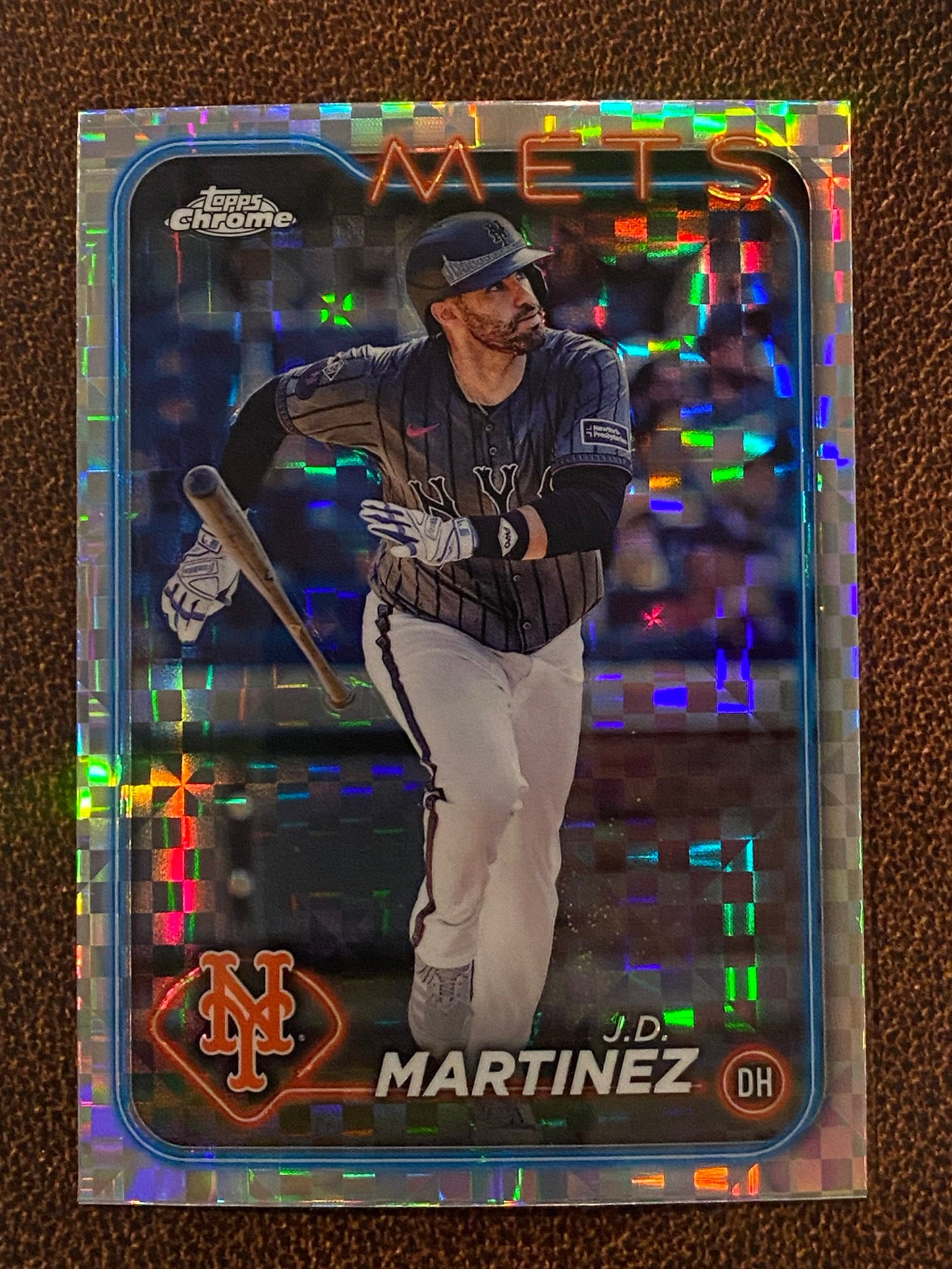 J.D. Martinez - 2024 Topps Chrome Update - XFractor - Mets