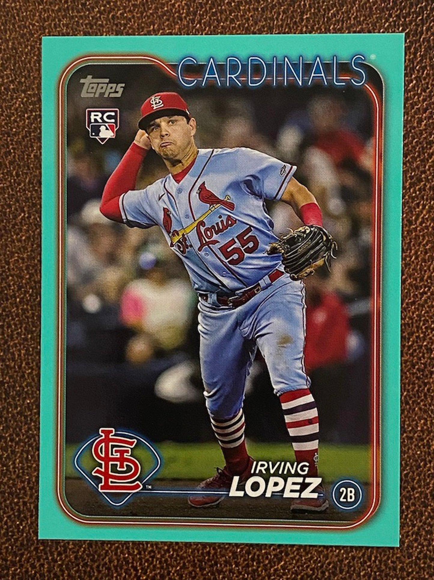 Irving Lopez - 2024 Topps Series 2 - Aqua Parallel - Cardinals