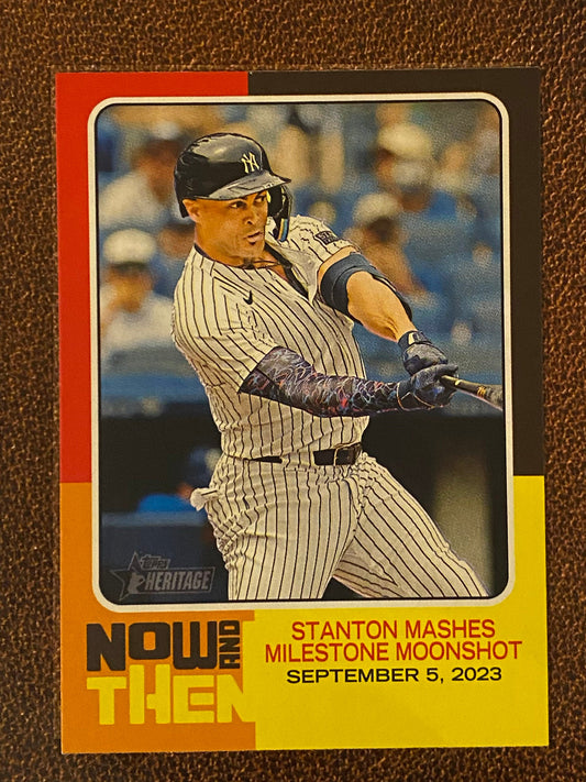 Giancarlo Stanton - 2024 Topps Heritage High Number - Now and Then - Yankees