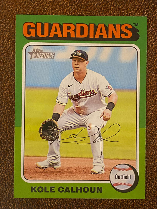 Kole Calhoun - 2024 Topps Heritage - Low Number Short Prints - Guardians