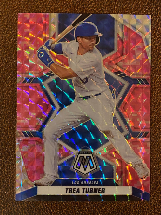 Trea Turner - 2022 Mosaic - Pink Camo - Dodgers