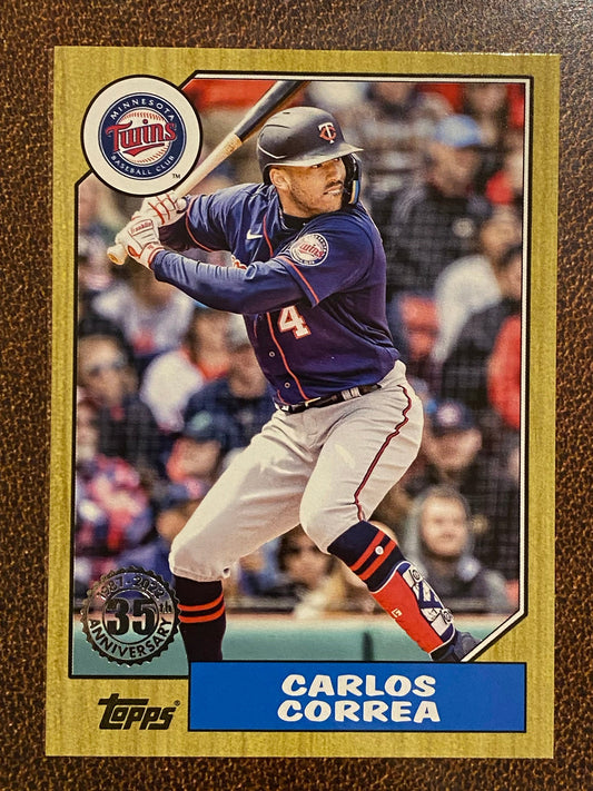 Carlos Correa - 2022 Topps Update - 1987 Insert - Twins