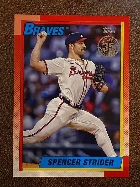 Spencer Strider - 2025 Topps Series 2 - 1990 Insert - Braves