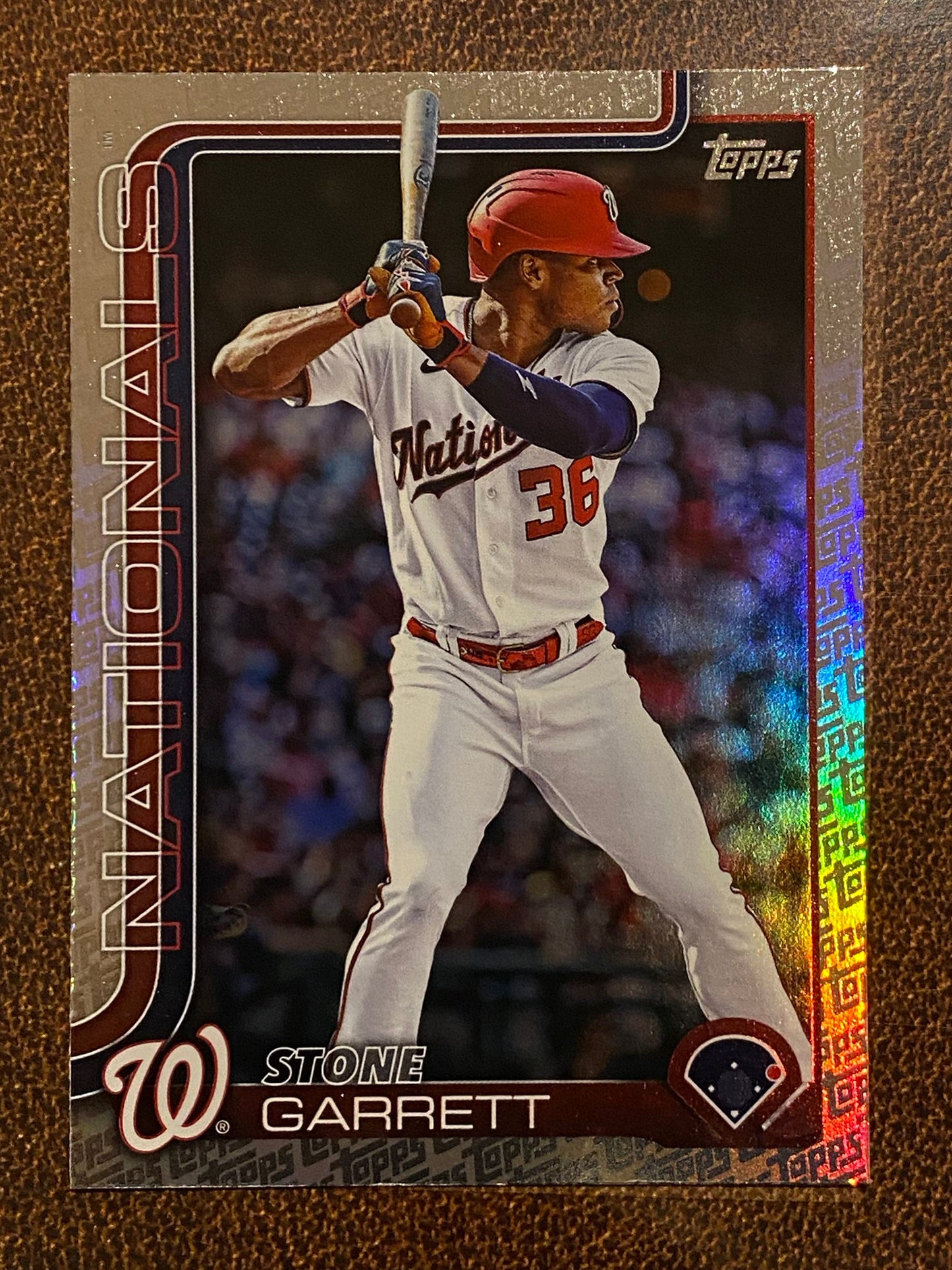 Stone Garrett - 2025 Topps Series 2 - Fanatics Exclusive Topps Foil Border - Nationals