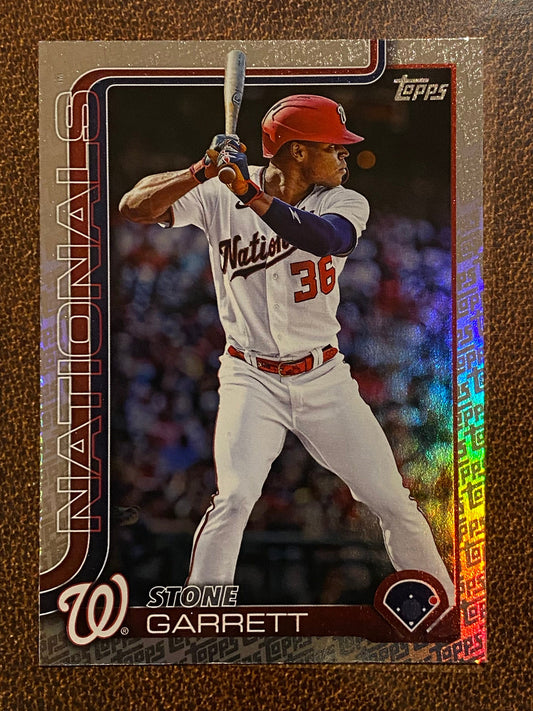 Stone Garrett - 2025 Topps Series 2 - Fanatics Exclusive Topps Foil Border - Nationals