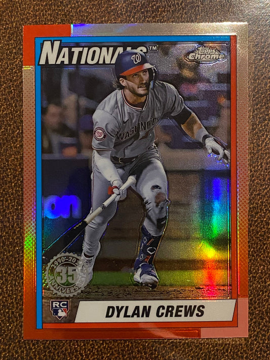 Dylan Crews - 2025 Topps Chrome - 1990 Insert - Nationals