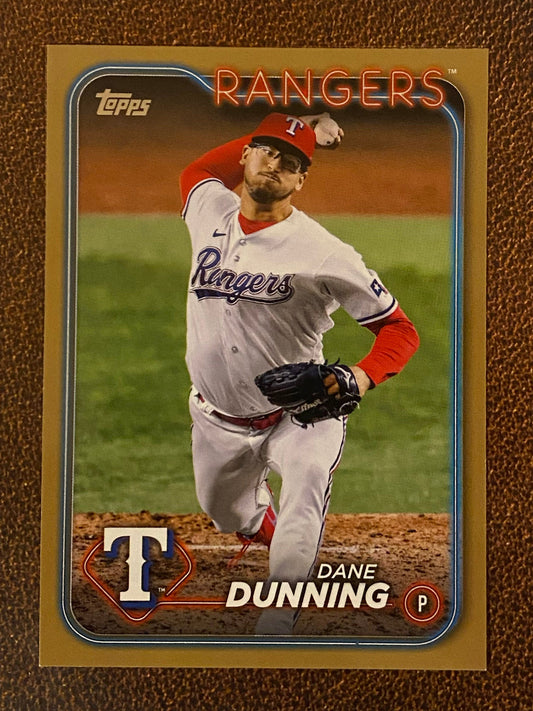 Dane Dunning - 2024 Topps Series 1 - Gold /2024 - Rangers