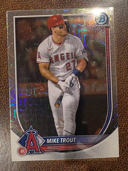 Mike Trout - 2025 Bowman Chrome - Mojo - Angels