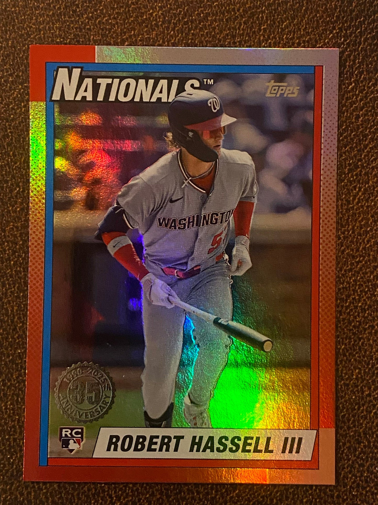 Robert Hassell III - 2025 Topps Update - 1990 Foil Insert - Nationals