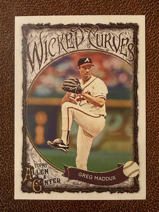Greg Maddux - 2025 Allen & Ginter - Wicked Curves - Braves