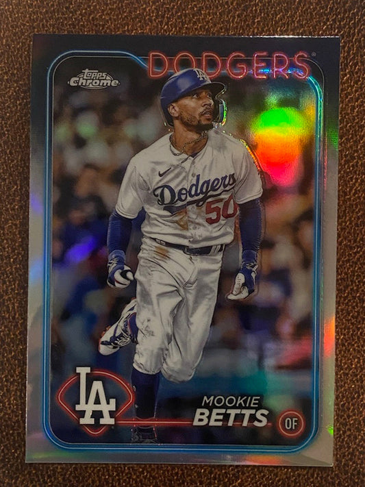 Mookie Betts - 2024 Topps Chrome - Refractor - Dodgers