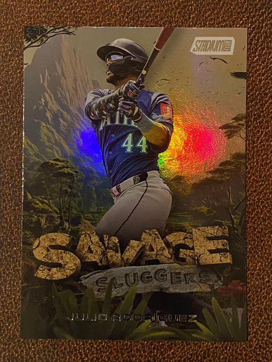 Julio Rodriguez - 2025 Topps Stadium Club - Savage Sluggers Insert - Mariners