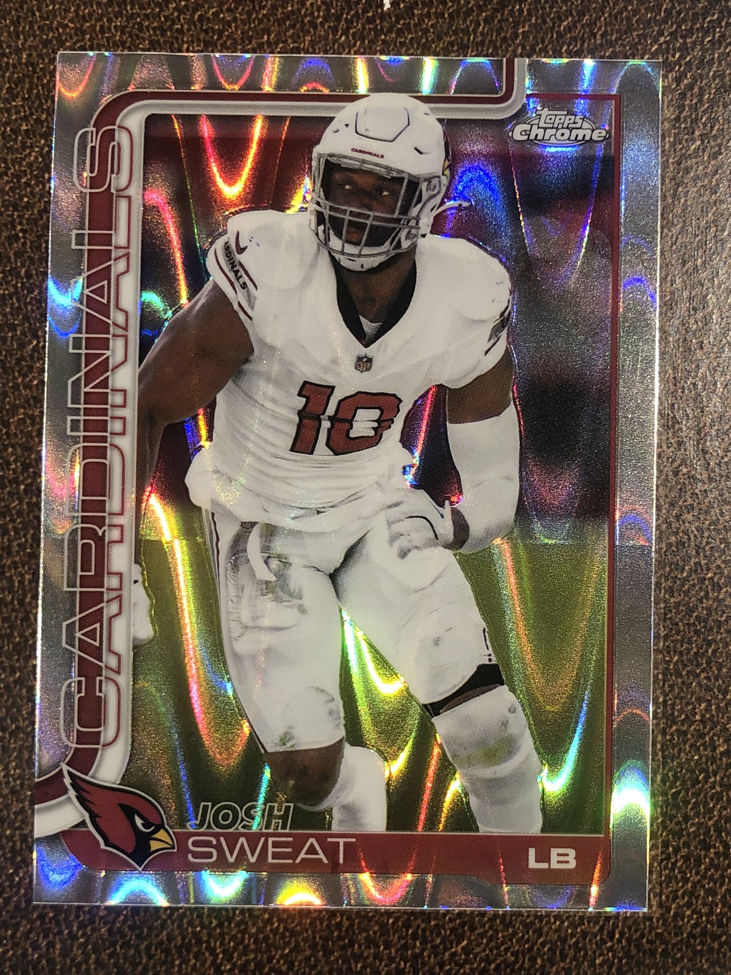 Josh Sweat - 2025 Topps Chrome - Raywave Refractor - Cardinals