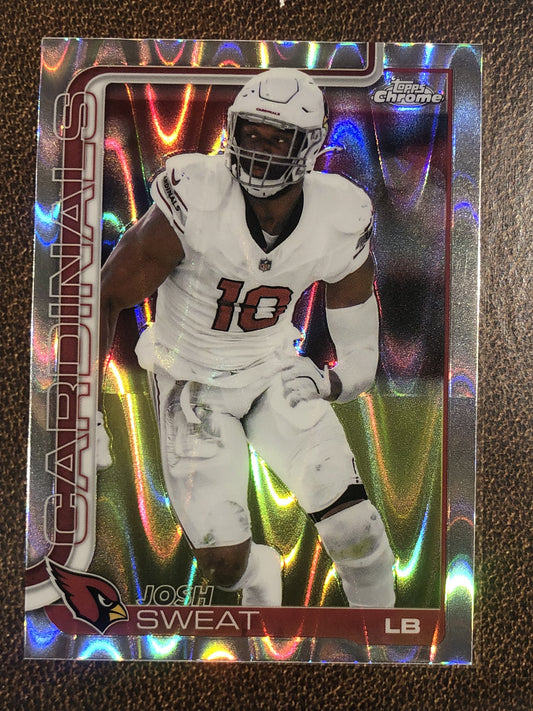 Josh Sweat - 2025 Topps Chrome - Raywave Refractor - Cardinals