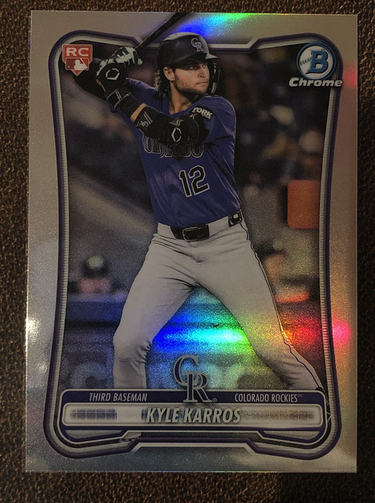 Kyle Karros - 2026 Bowman Chrome - Red Rookie Redemption - Rockies