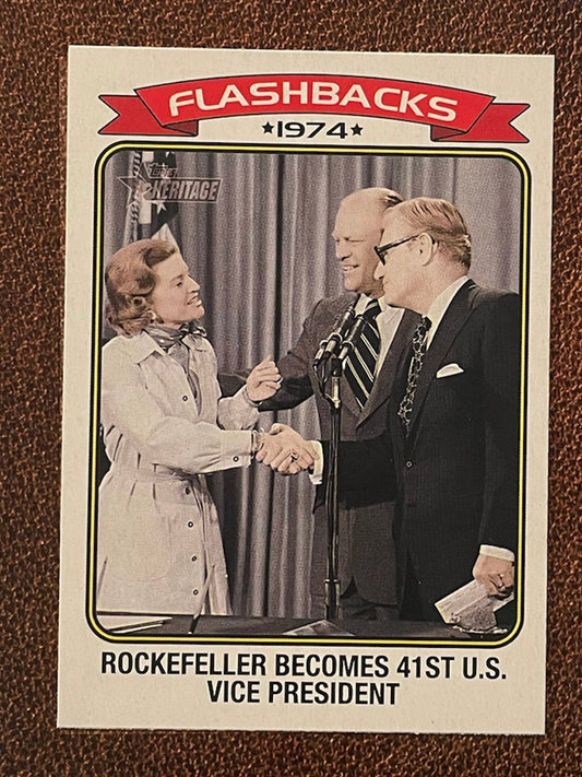 Rockefeller 41st Vice President - 2023 Topps Heritage - Flashbacks 1974 Insert