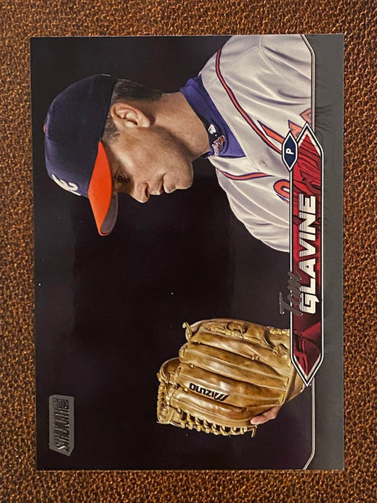 Tom Glavine - 2024 Topps Stadium Club - Black Foil - Braves