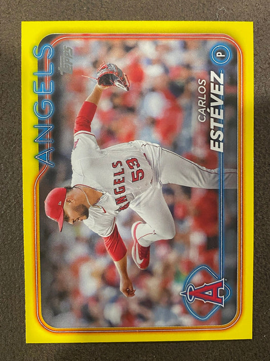Cros Estevez - 2024 Topps Series 2 - Yellow Parallels - Angels