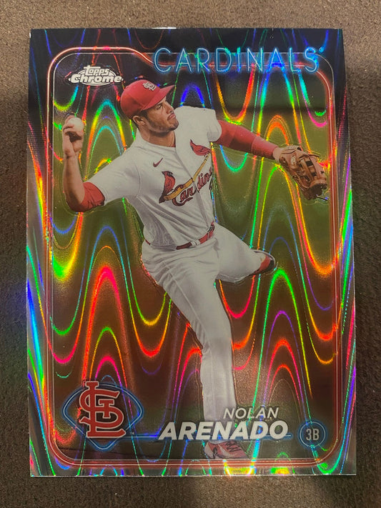 Nolan Arenado - 2024 Topps Chrome - Raywave Refractor - Cardinals