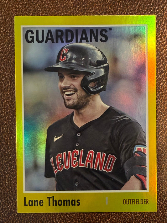 Lane Thomas - 2024 Topps Archives - Yellow Foil - Guardians
