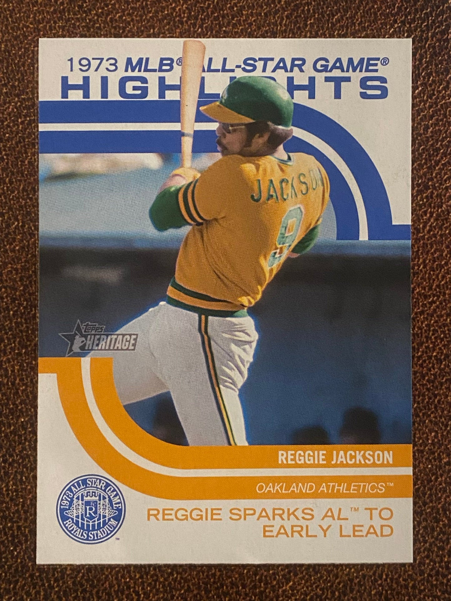 Reggie Jackson - 2022 Topps Heritage High Number - 1973 MLB All-Star Game Highlights - Athletics