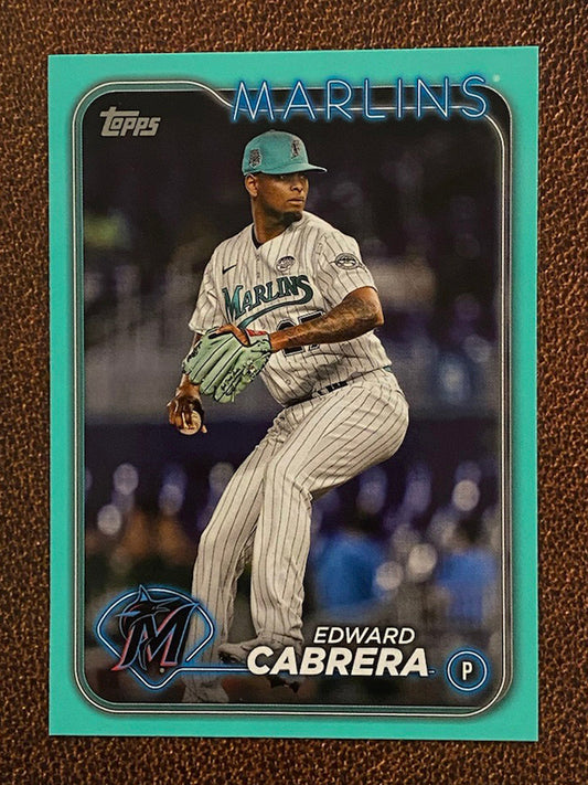 Edward Cabrera - 2024 Topps Series 2 - Aqua Parallel - Marlins