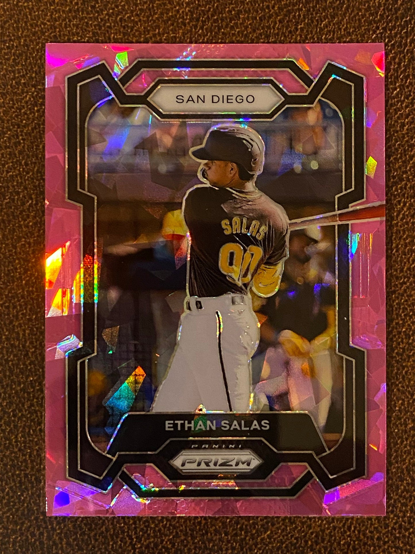Ethan Salas - 2024 Panini Prizm - Pink Ice Mega - Padres