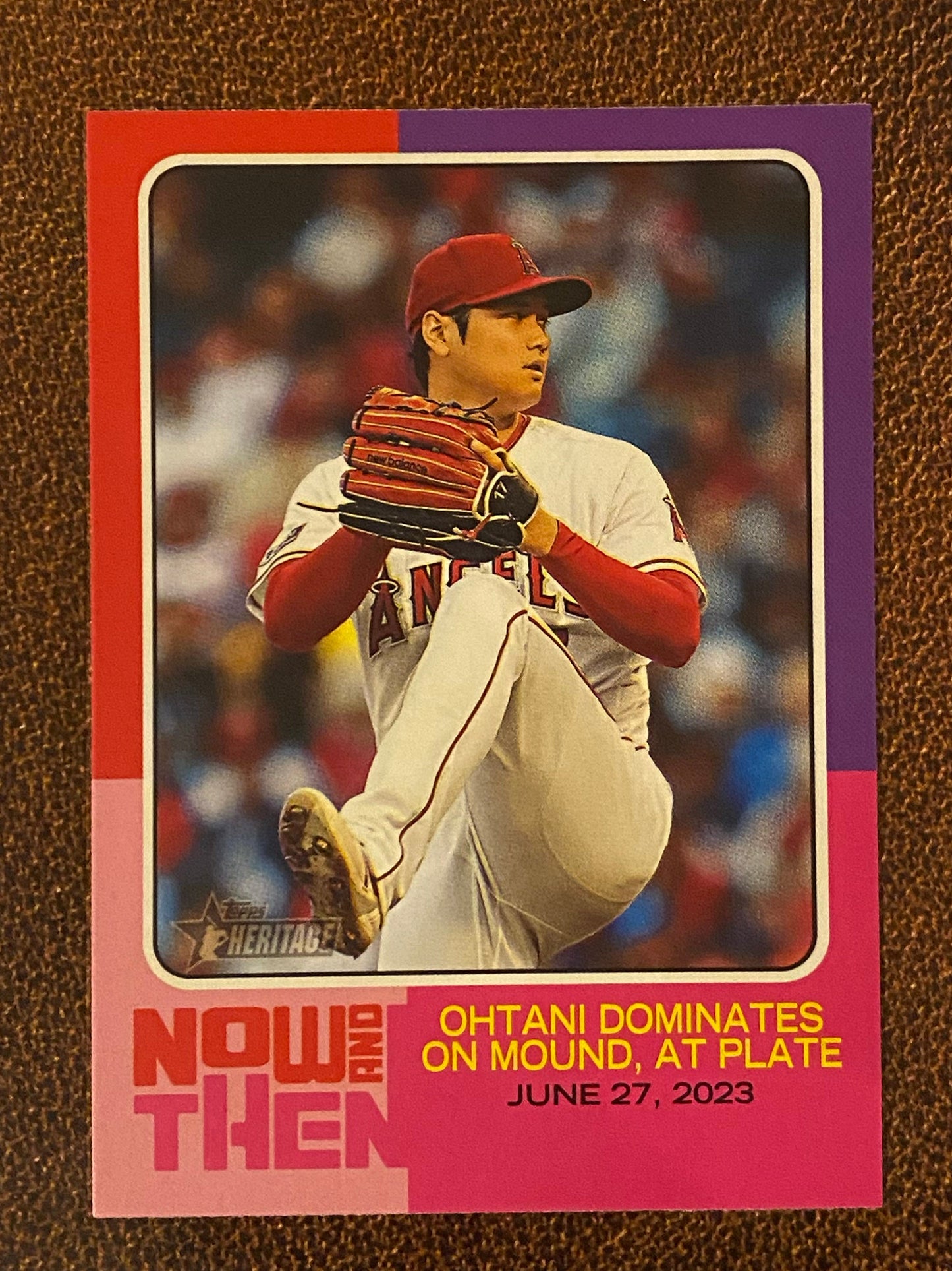 Shohei Ohtani - 2024 Topps Heritage High Number - Now and Then - Angels